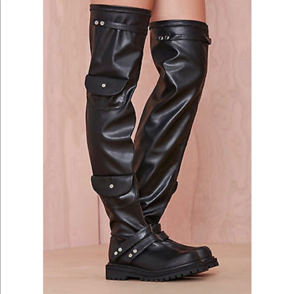 Jefferey Campbell REBEL YELL size 7.5 BLACK